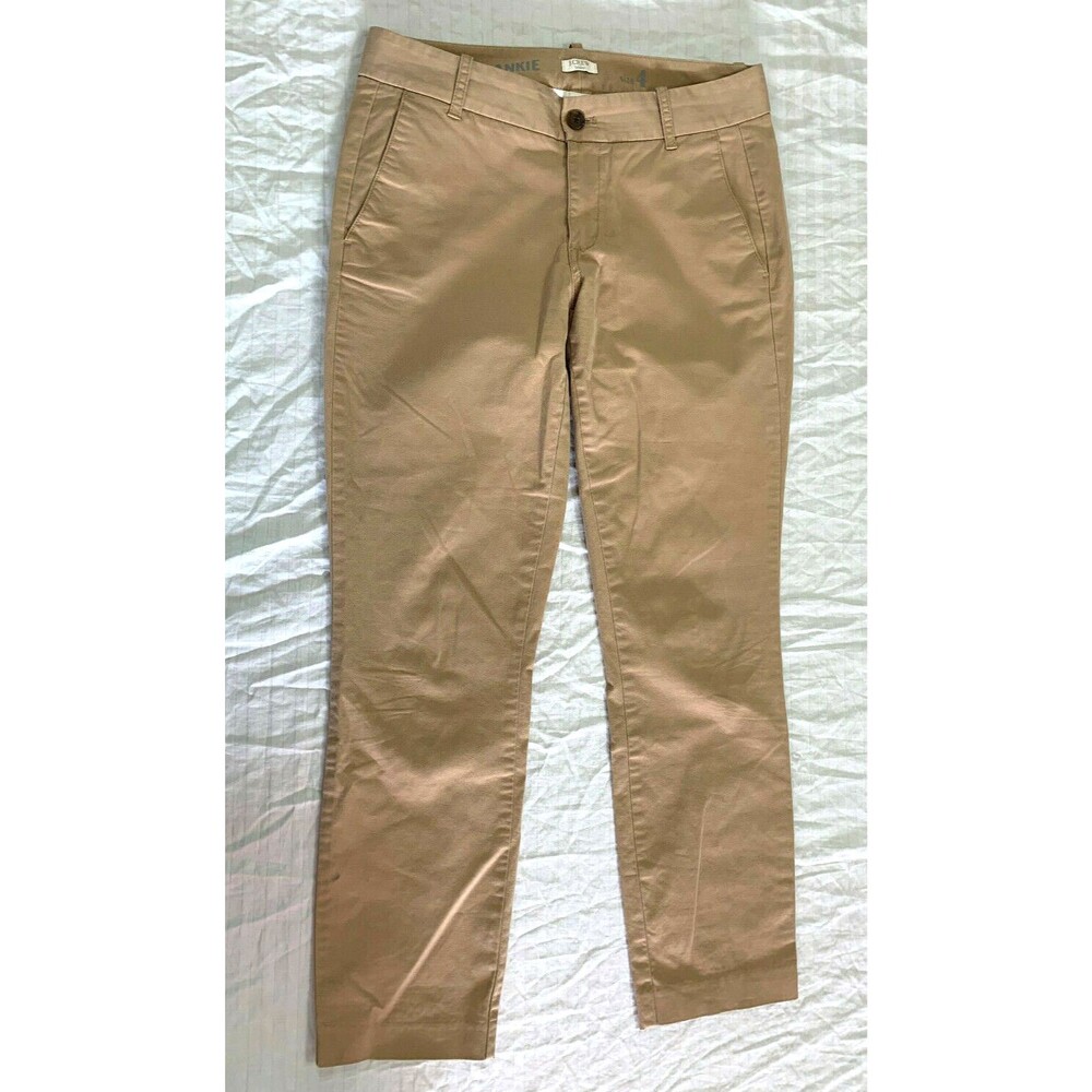 J.CREW FRANKIE STRETCH WOMENS CAPRIS PANTS SIZE 4